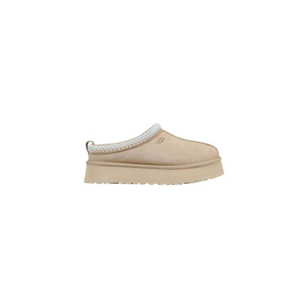 UGG Beige Suede Leather Women's Slippers